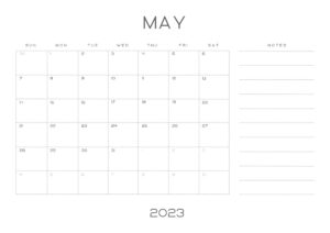 Black and White Whitney Calendars