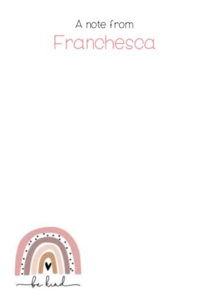 Franchesca Boho Rainbow Notepad