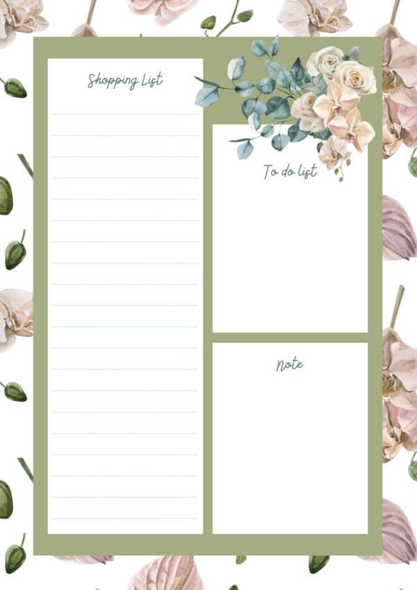 Botanical Belinda Shopping List