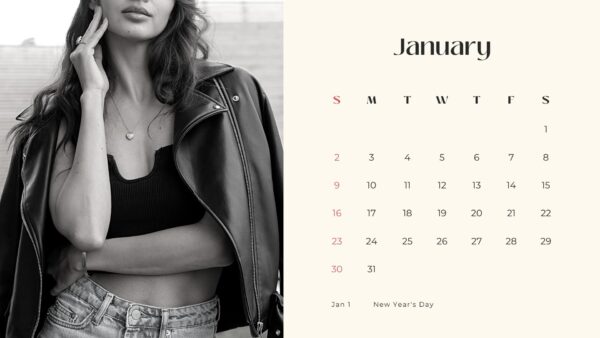 Monochrome Michelle Calendars - Image 2
