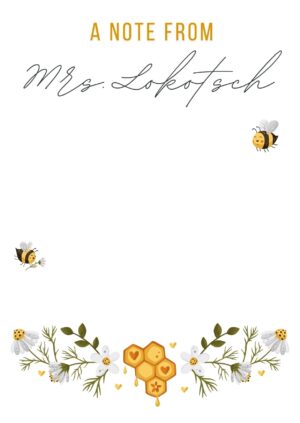 Bee Yourself Notepad
