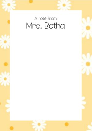 Miss Daisy Notepad