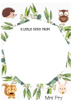 Forest Friends Notepad