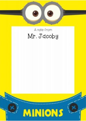 Minion Mark Notepad